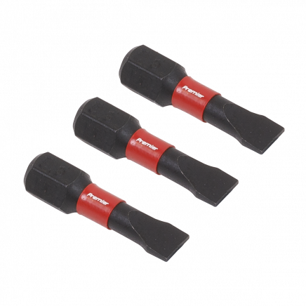 Slotted 5.5mm Impact Power Tool Bits 25mm - 3pc AK8202