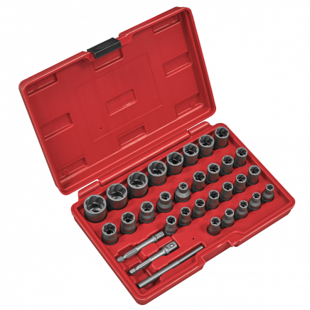 Slim Design Bolt & Nut Extractor Set 32pc AK8132