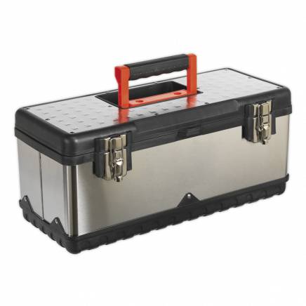 Stainless Steel Toolbox 505mm with Tote Tray AP505S