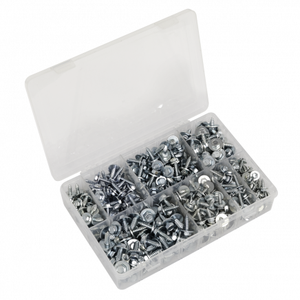 Acme Screw with Captive Washer Assortment 425pc AB425AS