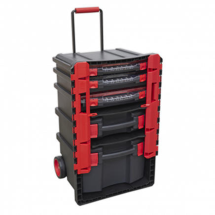 Professional Mobile Toolbox with 5 Removable Storage Cases AP860