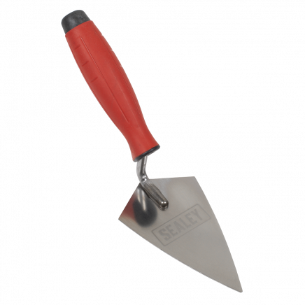 Stainless Steel Sharp Pointing Trowel - Rubber Handle - 140mm T1222