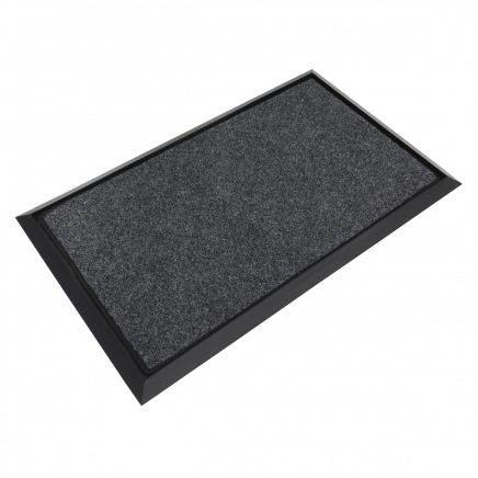 Rubber Disinfection Mat With Removable Polyester Carpet 450 x 750mm DRM01
