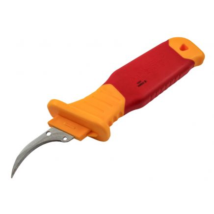 VDE Stripping Knife with Sickle Blade 205mm FAITKVDES