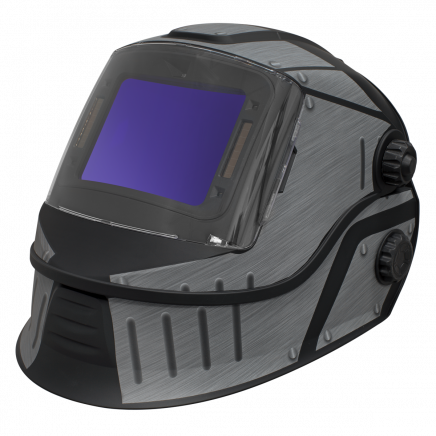 Flip Up Welding Helmet Auto Darkening Solar Powered True Colour - Shade 9-13 PWH603