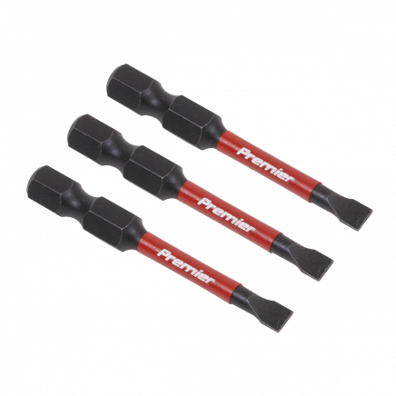 Slotted 4.5mm Impact Power Tool Bits 50mm - 3pc AK8226