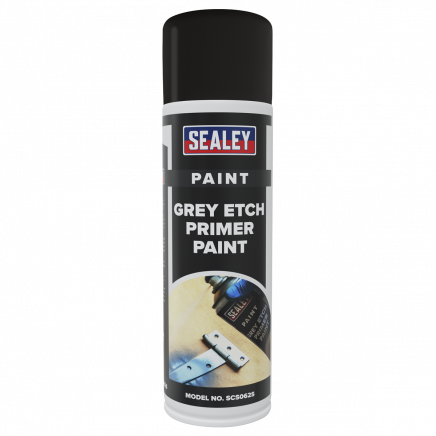 Grey Etch Primer Paint 500ml - Pack of 6 SCS062