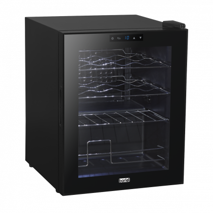 Baridi Black 16 Bottle Wine Fridge Cooler, 5-18°C Touch Controls & LED 430x560mm DH7