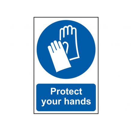 Protect Your Hands - PVC 200 x 300mm SCA0023