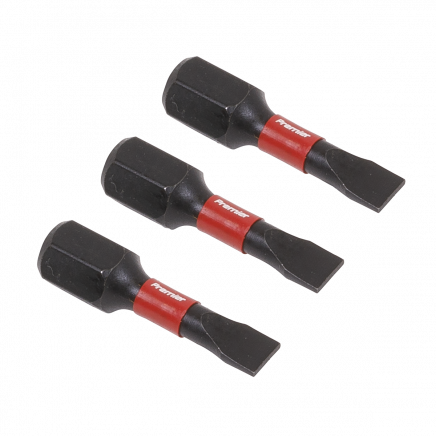 Slotted 4.5mm Impact Power Tool Bits 25mm - 3pc AK8201