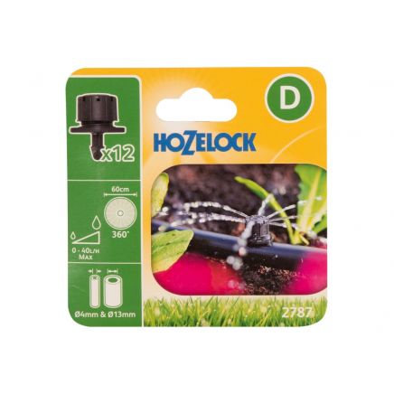 2787 End of Line Adjustable Mini Sprinkler 4/13mm (Pack 12) HOZ27870012