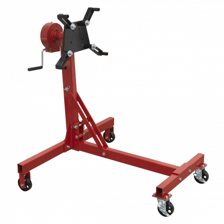 Folding 360º Rotating Engine Stand with Geared Handle Drive, 450kg Capacity ES480D