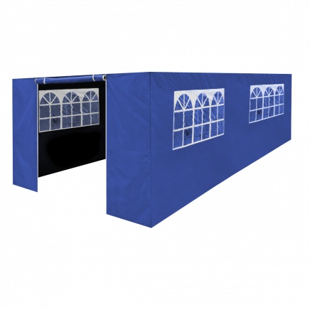Dellonda Premium Side Walls/Doors/Windows for Gazebo/Marquee, Fits 3 x 6m Models - Blue DG155