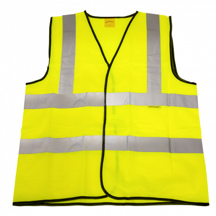 Hi-Vis Waistcoat (Site and Road Use) Yellow - Large 9804L