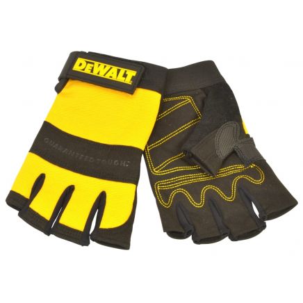 Fingerless Synthetic Padded Leather Palm Gloves - Large DEWPERFORM4