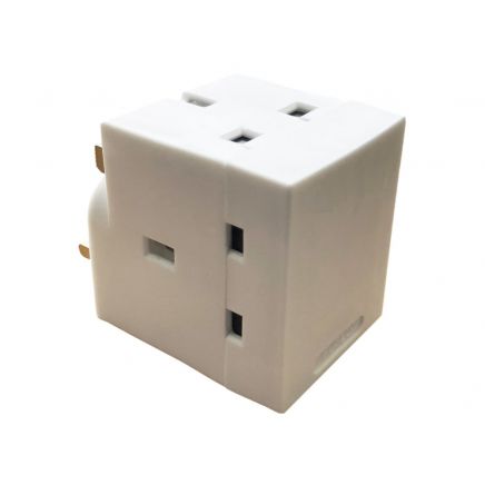 3 Way Adaptor 13A Fused DCN5688NB