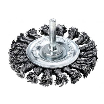 Knotted Wheel Brush with Shank