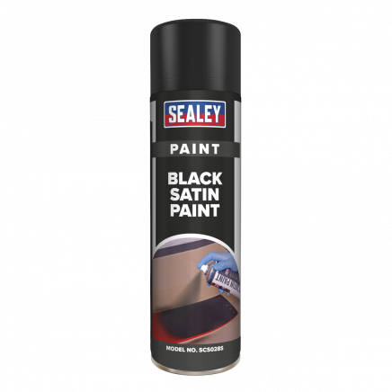 Black Satin Paint 500ml SCS028S