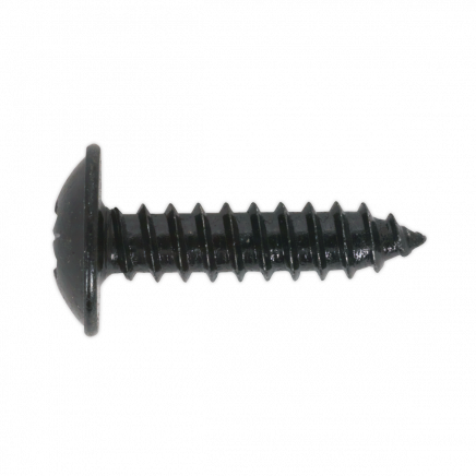 Self-Tapping Screw 4.8 x 13mm Flanged Head Black Pozi Pack of 100 BST4813