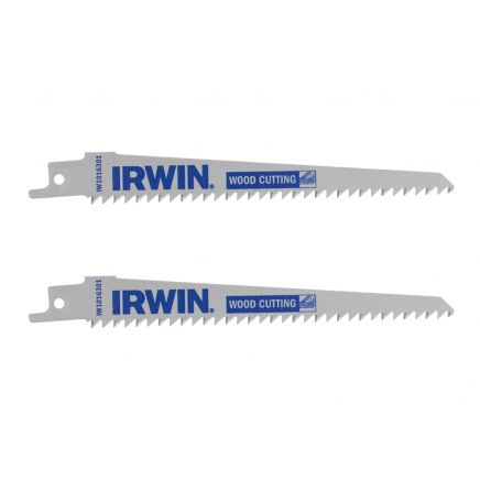Sabre Saw Blade Wood/PVC Cutting 152mm Pack of 2 IRWIW1016301