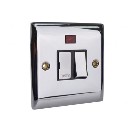 Fused Switched Spur Neon 13A Chrome SMJCNSWNECH
