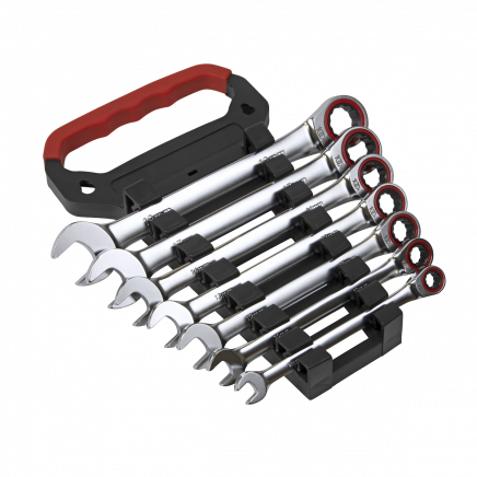 Ratchet Combination Spanner Set 7pc Metric Platinum Series AK63941