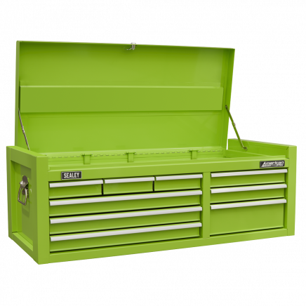 Topchest 9 Drawer with Ball Bearing Slides - Green AP4109HV