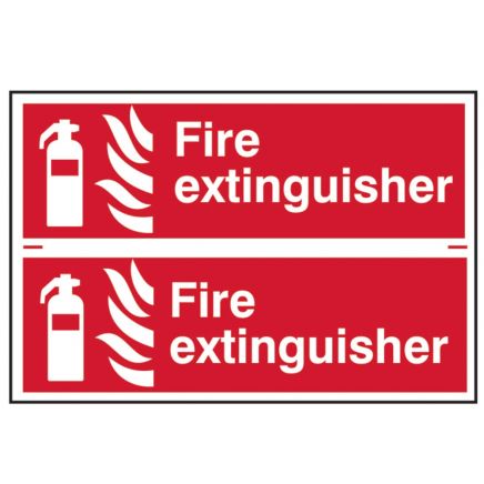 Fire Extinguisher - PVC 300 x 100mm SCA1351