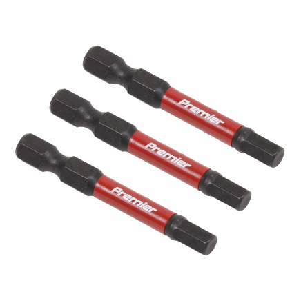 Hex 5mm Impact Power Tool Bits 50mm - 3pc AK8238