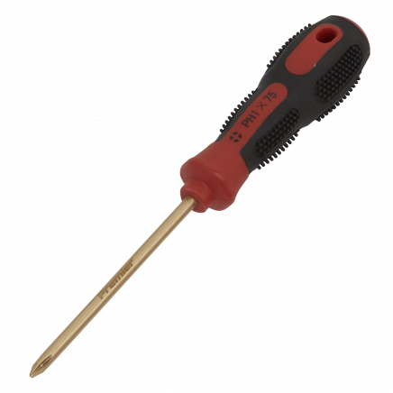 Screwdriver Phillips #1 x 75mm - Non-Sparking NS096