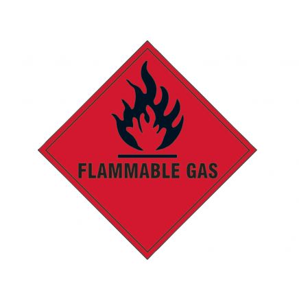 Flammable Gas SAV - 100 x 100mm SCA1852S
