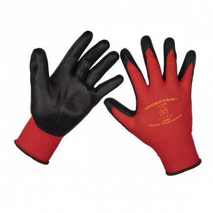 Flexi Grip Nitrile Palm Gloves (Large) - Pack of 6 Pairs TSP125L/6
