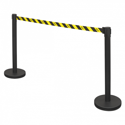 Retractable Safety Belt Barrier Post - Set of 2 EV23