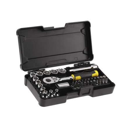 1/4in Compact Socket Set, 37 Piece STA082672