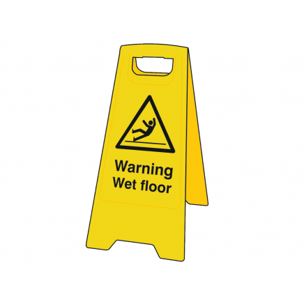 Heavy-Duty 'A' Board: Warning Wet Floor SCA4702