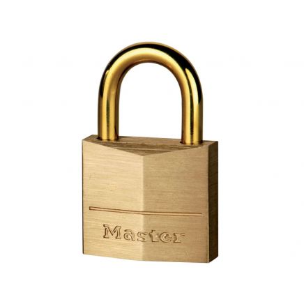 Solid Brass 35mm Padlock with Brass Plated Shackle MLK635