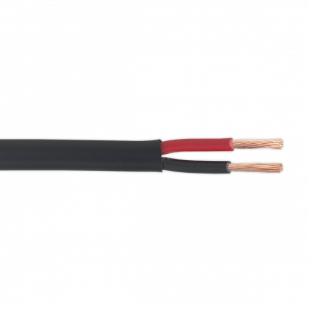Automotive Cable Thick Wall Flat Twin 2 x 2mm² 28/0.30mm 30m Black AC2830TWTK
