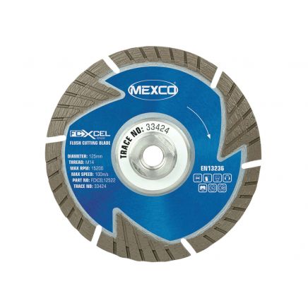 FCXCEL Grade Flush Cut Diamond Blade