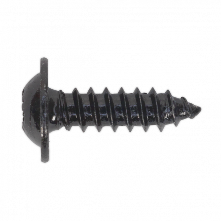 Self-Tapping Screw 4.8 x 16mm Flanged Head Black Pozi Pack of 100 BST4816