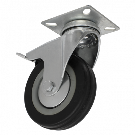 Castor Wheel Swivel Plate with Brake Ø100mm SCW1100SPL
