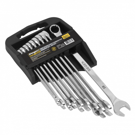 Combination Spanner Set 10pc Extra-Long Metric S0832