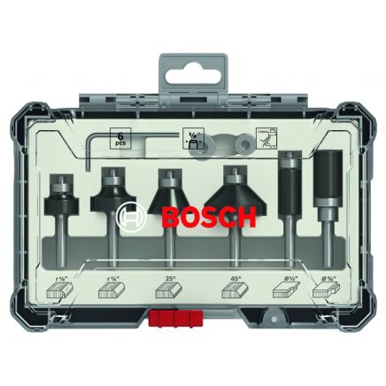 PRO Router Bit Trim and Edging Set, 6 Piece BPA607017470