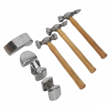 Panel Beating Set 7pc Drop-Forged Hickory Shafts CB507