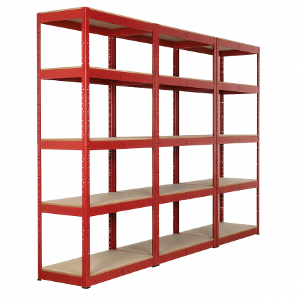 Racking Unit with 5 Shelves 350kg Capacity Per Level - Set of 3 AP6350COMBO1