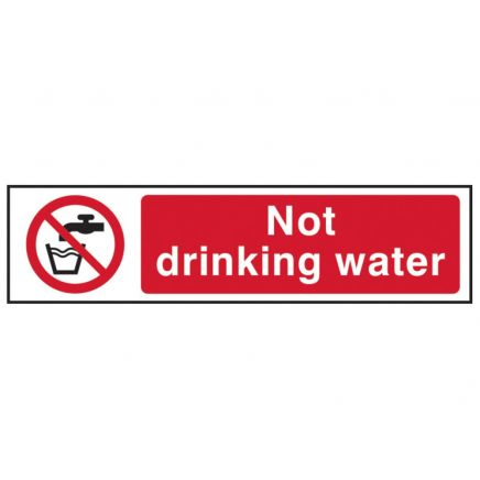 Not Drinking Water - PVC 200 x 50mm SCA5051