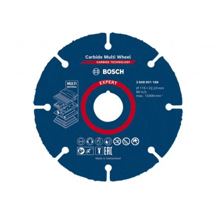 EXPERT Carbide Multi Wheel Cutting Disc 115 x 22.23mm BPA608901188