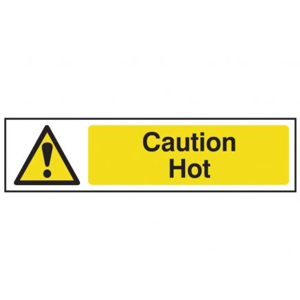 Caution Hot - PVC 200 x 50mm SCA5115