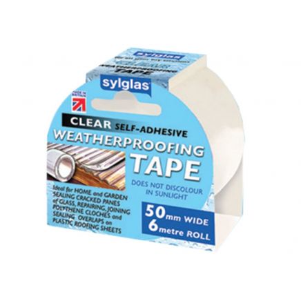 Weatherproofing Tape 50mm x 6m Clear SYLWT506