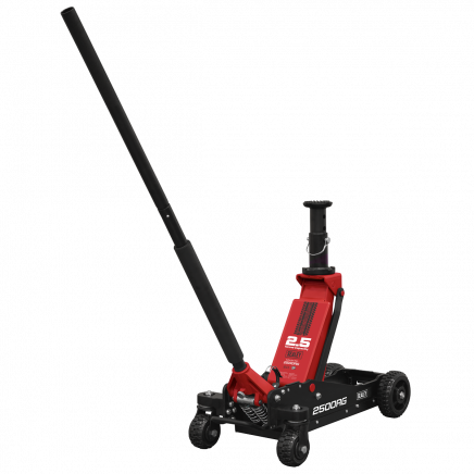 Big Wheel Hybrid Trolley Jack for Off-Road Vehicles, SUVs, Vans & 4x4s with Super Rocket Lift 2.5 Tonne 2500RG