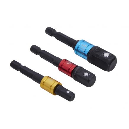 Colour-Coded Impact Socket Adaptor Set, 3 Piece B/S14113